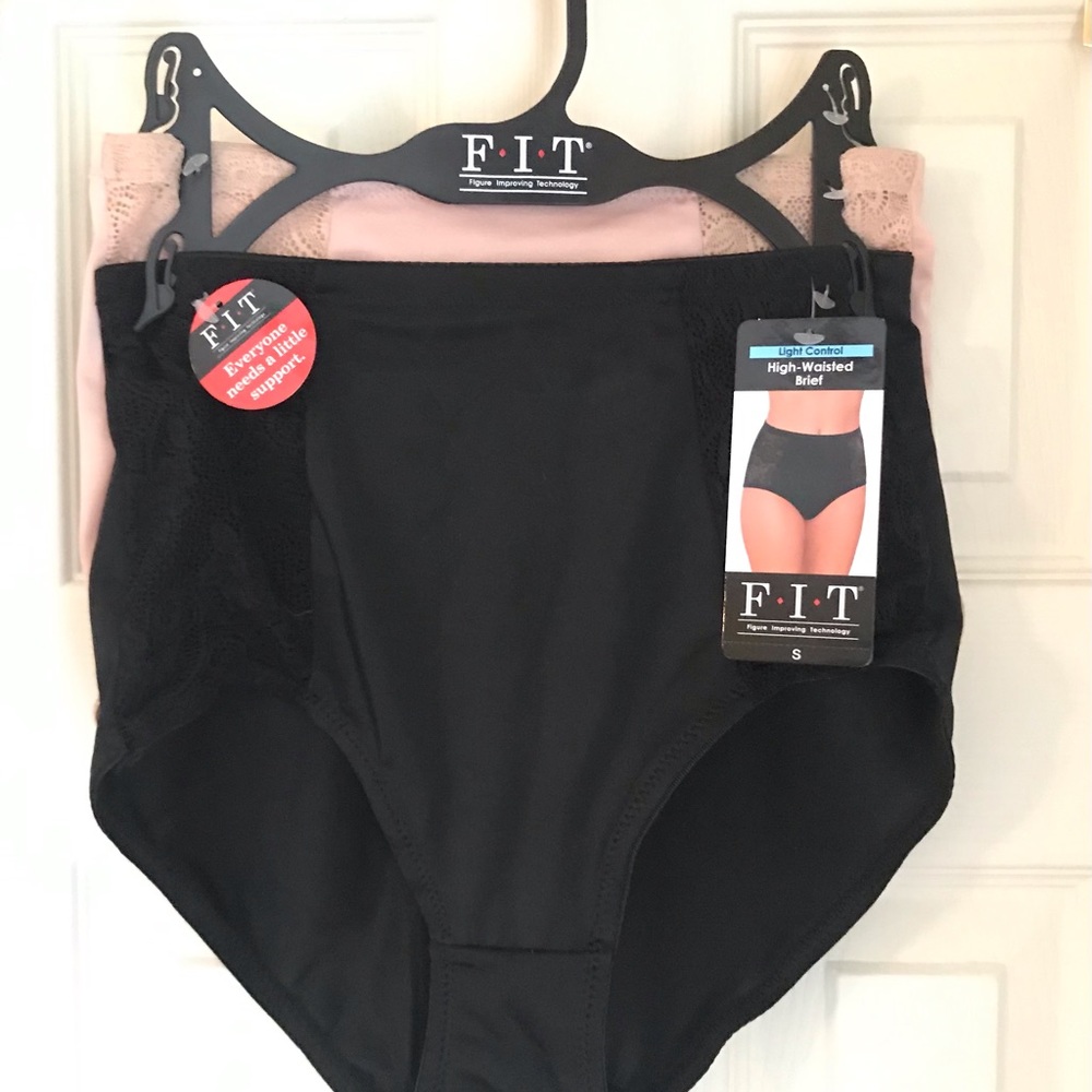 High rise tummy control panties.